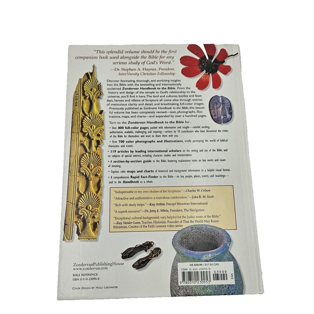 Zondervan Handbook to the Bible Hardcover Illustrated Reference Study Guide - Picture 2 of 6